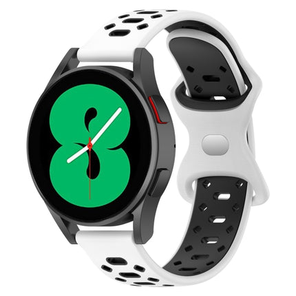 20mm Two-color Diamond Silicone Watch Band, For Samsung Galaxy Watch 5 40mm, For Samsung Galaxy Watch 5 44mm, For Samsung Galaxy Watch 5 Pro 45mm - DealBuddy
