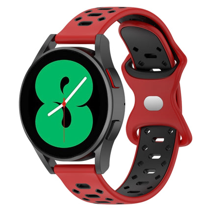 20mm Two-color Diamond Silicone Watch Band, For Samsung Galaxy Watch 5 40mm, For Samsung Galaxy Watch 5 44mm, For Samsung Galaxy Watch 5 Pro 45mm - DealBuddy