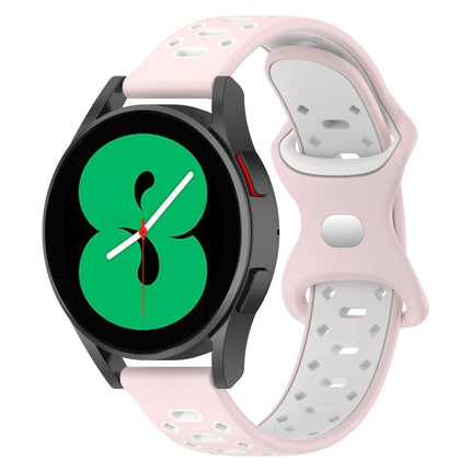 20mm Two-color Diamond Silicone Watch Band, For Samsung Galaxy Watch 5 40mm, For Samsung Galaxy Watch 5 44mm, For Samsung Galaxy Watch 5 Pro 45mm - DealBuddy