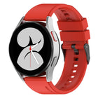20mm Black Buckle Step Silicone Watch Band, For Samsung Galaxy Watch 5 40mm, For Samsung Galaxy Watch 5 44mm, For Samsung Galaxy Watch 5 Pro 45mm - DealBuddy