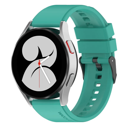 20mm Black Buckle Step Silicone Watch Band, For Samsung Galaxy Watch 5 40mm, For Samsung Galaxy Watch 5 44mm, For Samsung Galaxy Watch 5 Pro 45mm - DealBuddy