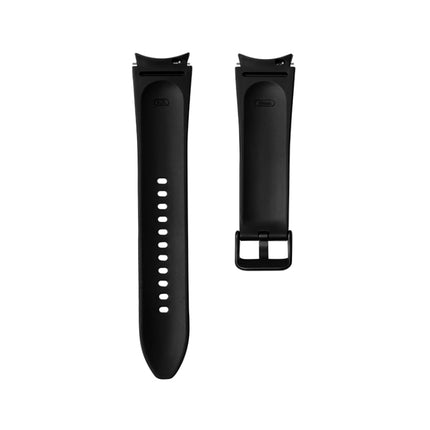 Silicone + Leather Black Buckle Watch Band, For Samsung Galaxy Watch5 Pro 45mm/5 44mm/5 40mm - DealBuddy