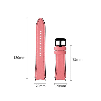 Silicone + Leather Black Buckle Watch Band, For Samsung Galaxy Watch5 Pro 45mm/5 44mm/5 40mm - DealBuddy