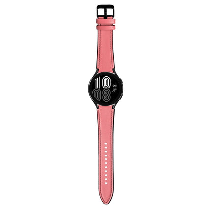 Silicone + Leather Black Buckle Watch Band, For Samsung Galaxy Watch5 Pro 45mm/5 44mm/5 40mm - DealBuddy