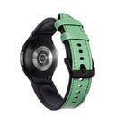 Silicone + Leather Black Buckle Watch Band, For Samsung Galaxy Watch5 Pro 45mm/5 44mm/5 40mm - DealBuddy