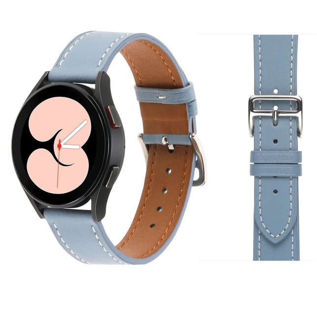 Plain Weave Leather Watch Band