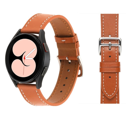 Plain Weave Leather Watch Band