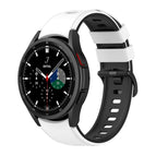 For Samsung Galaxy Watch5 Pro 45mm/5 44mm/5 40mm / White Black