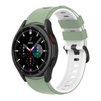 For Samsung Galaxy Watch5 Pro 45mm/5 44mm/5 40mm / Light Green White