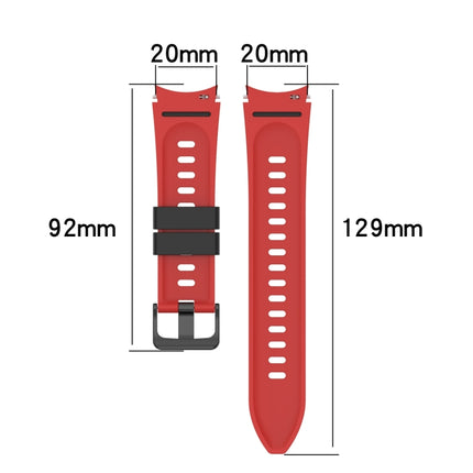 Two-color Silicone Strap Watch Band, For Samsung Galaxy Watch5 Pro 45mm/5 44mm/5 40mm - DealBuddy