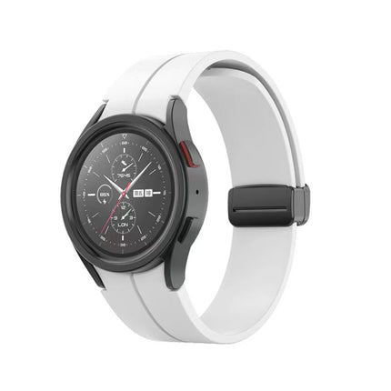 Folding Buckle Silicone Watch Band, For Samsung Galaxy Watch5 40mm / 44mm / Pro 45mm - DealBuddy