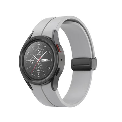 Folding Buckle Silicone Watch Band, For Samsung Galaxy Watch5 40mm / 44mm / Pro 45mm - DealBuddy