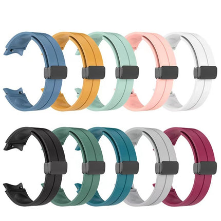 Folding Buckle Silicone Watch Band, For Samsung Galaxy Watch5 40mm / 44mm / Pro 45mm - DealBuddy