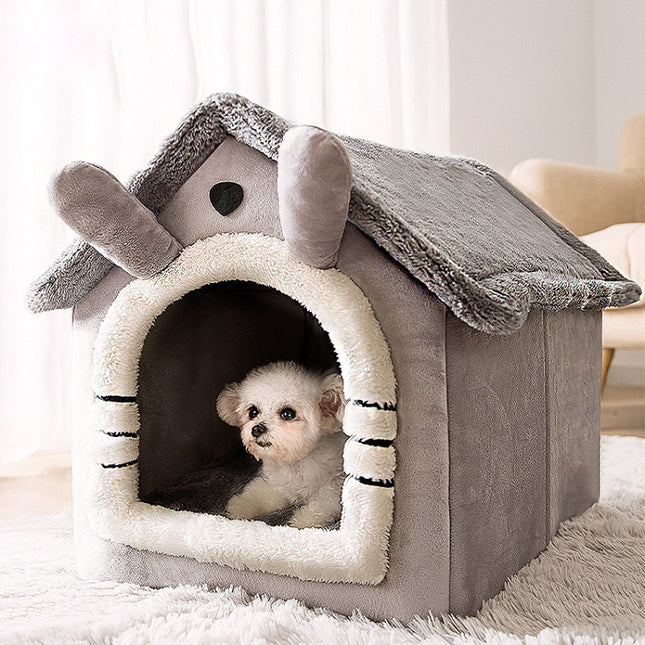House Type Universal Removable and Washable Pet Dog Cat Bed Pet Supplies, S - DealBuddy