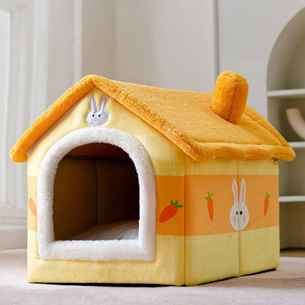 House Type Universal Removable and Washable Pet Dog Cat Bed Pet Supplies, S - DealBuddy