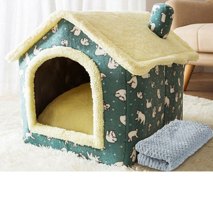House Type Universal Removable and Washable Pet Dog Cat Bed Pet Supplies, M - DealBuddy