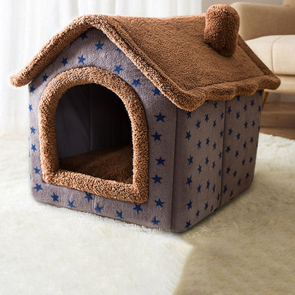 House Type Universal Removable and Washable Pet Dog Cat Bed Pet Supplies, L - DealBuddy