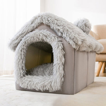 House Type Universal Removable and Washable Pet Dog Cat Bed Pet Supplies, L - DealBuddy