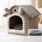 L / Gray Cat + Blanket