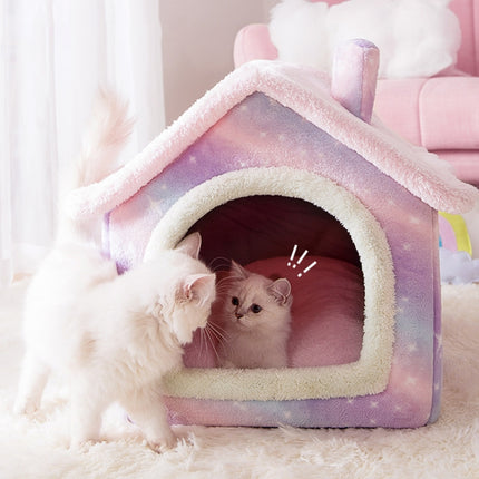 House Type Universal Removable and Washable Pet Dog Cat Bed Pet Supplies, L - DealBuddy