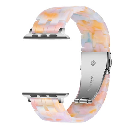 Five-bead Resin Watch Band For Apple Watch Series, 7 45mm / 6&SE&5&4 44mm / 3&2&1 42mm, 7 41mm / 6&SE&5&4 40mm / 3&2&1 38mm - DealBuddy
