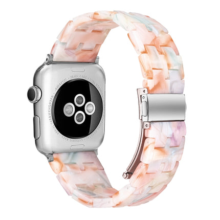 Five-bead Resin Watch Band For Apple Watch Series, 7 45mm / 6&SE&5&4 44mm / 3&2&1 42mm, 7 41mm / 6&SE&5&4 40mm / 3&2&1 38mm - DealBuddy