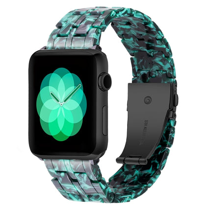 Five-bead Resin Watch Band For Apple Watch Series, 7 45mm / 6&SE&5&4 44mm / 3&2&1 42mm, 7 41mm / 6&SE&5&4 40mm / 3&2&1 38mm - DealBuddy
