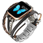 Jewelry Watch Band For Apple Watch Series, 7 45mm / 6&SE&5&4 44mm / 3&2&1 42mm, 7 41mm / 6&SE&5&4 40mm / 3&2&1 38mm - DealBuddy