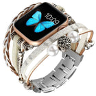 Jewelry Watch Band For Apple Watch Series, 7 45mm / 6&SE&5&4 44mm / 3&2&1 42mm, 7 41mm / 6&SE&5&4 40mm / 3&2&1 38mm - DealBuddy