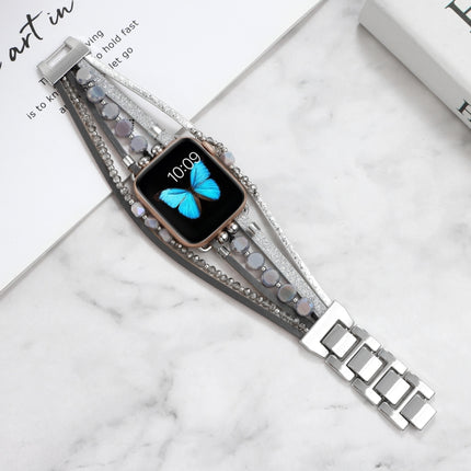 Jewelry Watch Band For Apple Watch Series, 7 45mm / 6&SE&5&4 44mm / 3&2&1 42mm, 7 41mm / 6&SE&5&4 40mm / 3&2&1 38mm - DealBuddy