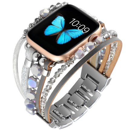 Jewelry Watch Band For Apple Watch Series, 7 45mm / 6&SE&5&4 44mm / 3&2&1 42mm, 7 41mm / 6&SE&5&4 40mm / 3&2&1 38mm - DealBuddy