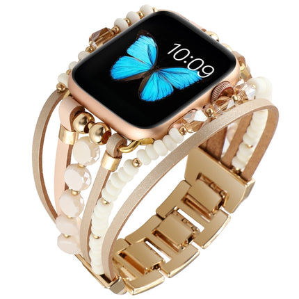 Jewelry Watch Band For Apple Watch Series, 7 45mm / 6&SE&5&4 44mm / 3&2&1 42mm, 7 41mm / 6&SE&5&4 40mm / 3&2&1 38mm - DealBuddy
