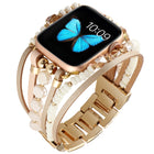 Jewelry Watch Band For Apple Watch Series, 7 45mm / 6&SE&5&4 44mm / 3&2&1 42mm, 7 41mm / 6&SE&5&4 40mm / 3&2&1 38mm - DealBuddy