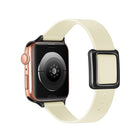 Magnetic Black Square Buckle Watch Band For Apple Watch Series, 7 45mm / 6&SE&5&4 44mm / 3&2&1 42mm, 7 41mm / 6&SE&5&4 40mm / 3&2&1 38mm - DealBuddy