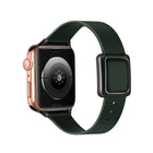 Magnetic Black Square Buckle Watch Band For Apple Watch Series, 7 45mm / 6&SE&5&4 44mm / 3&2&1 42mm, 7 41mm / 6&SE&5&4 40mm / 3&2&1 38mm - DealBuddy