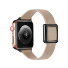 Magnetic Black Square Buckle Watch Band For Apple Watch Series, 7 45mm / 6&SE&5&4 44mm / 3&2&1 42mm, 7 41mm / 6&SE&5&4 40mm / 3&2&1 38mm - DealBuddy