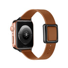 Magnetic Black Square Buckle Watch Band For Apple Watch Series, 7 45mm / 6&SE&5&4 44mm / 3&2&1 42mm, 7 41mm / 6&SE&5&4 40mm / 3&2&1 38mm - DealBuddy