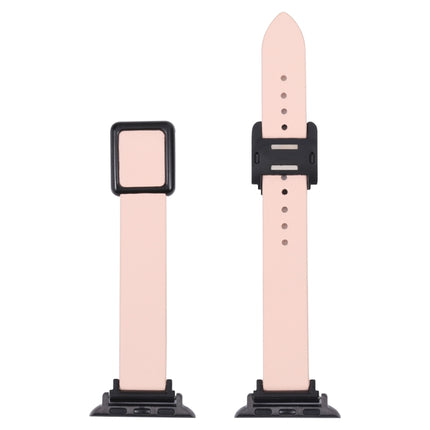 Magnetic Black Square Buckle Watch Band For Apple Watch Series, 7 45mm / 6&SE&5&4 44mm / 3&2&1 42mm, 7 41mm / 6&SE&5&4 40mm / 3&2&1 38mm - DealBuddy