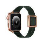 Magnetic Rose Gold Square Buckle Watch Band For Apple Watch Series, 7 45mm / 6&SE&5&4 44mm / 3&2&1 42mm, 7 41mm / 6&SE&5&4 40mm / 3&2&1 38mm - DealBuddy