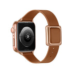 Magnetic Rose Gold Square Buckle Watch Band For Apple Watch Series, 7 45mm / 6&SE&5&4 44mm / 3&2&1 42mm, 7 41mm / 6&SE&5&4 40mm / 3&2&1 38mm - DealBuddy