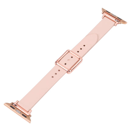 Magnetic Rose Gold Square Buckle Watch Band For Apple Watch Series, 7 45mm / 6&SE&5&4 44mm / 3&2&1 42mm, 7 41mm / 6&SE&5&4 40mm / 3&2&1 38mm - DealBuddy