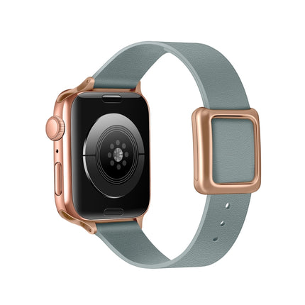 Magnetic Rose Gold Square Buckle Watch Band For Apple Watch Series, 7 45mm / 6&SE&5&4 44mm / 3&2&1 42mm, 7 41mm / 6&SE&5&4 40mm / 3&2&1 38mm - DealBuddy