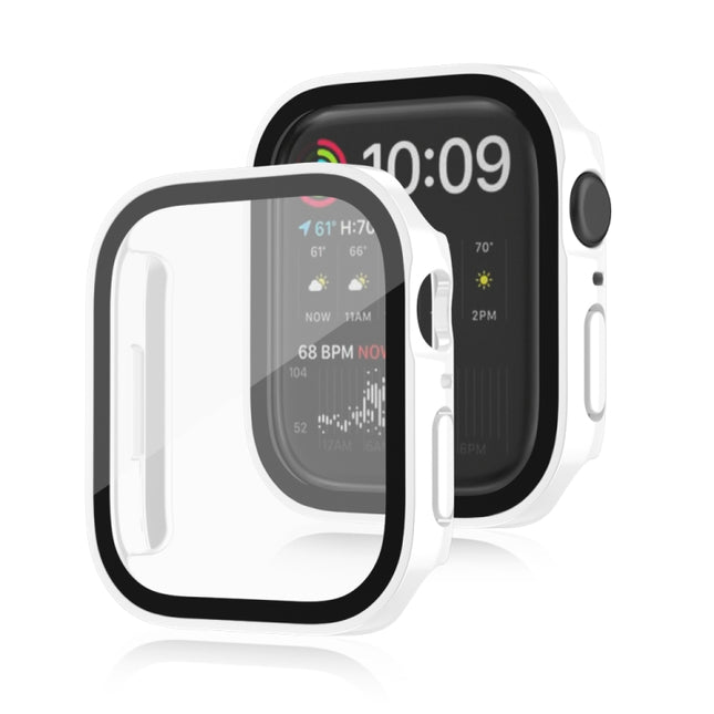 Life Waterproof 2 in 1 PC Frame + Tempered Glass Protective Case, For Apple Watch Series 9 / 8 / 7 45mm, For Apple Watch Series 9 / 8 / 7 41mm, For Apple Watch Series 6 / 5 / 4 / SE 44mm, For Apple Watch Series 6 / 5 / 4 / SE 40mm - DealBuddy