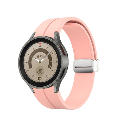 Folding Silver Buckle Silicone Watch Band, For Samsung Galaxy Watch5 40&44mm / Pro 45mm - DealBuddy