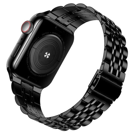 Seven-bead Ultra-thin Stainless Steel Watch Band For Apple Watch Series, 7 45mm / 6&SE&5&4 44mm / 3&2&1 42mm, 7 41mm / 6&SE&5&4 40mm / 3&2&1 38mm - DealBuddy