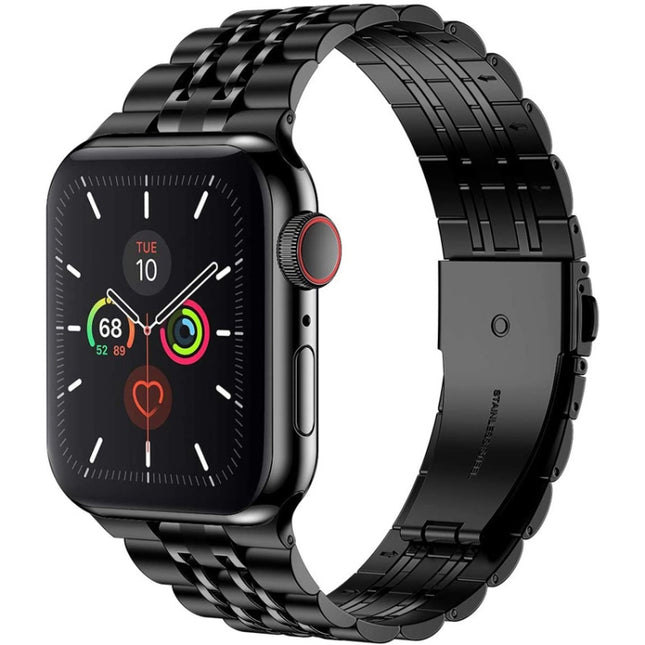 Seven-bead Ultra-thin Stainless Steel Watch Band For Apple Watch Series, 7 45mm / 6&SE&5&4 44mm / 3&2&1 42mm, 7 41mm / 6&SE&5&4 40mm / 3&2&1 38mm - DealBuddy