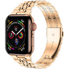 Seven-bead Ultra-thin Stainless Steel Watch Band For Apple Watch Series, 7 45mm / 6&SE&5&4 44mm / 3&2&1 42mm, 7 41mm / 6&SE&5&4 40mm / 3&2&1 38mm - DealBuddy