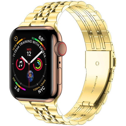 Seven-bead Ultra-thin Stainless Steel Watch Band For Apple Watch Series, 7 45mm / 6&SE&5&4 44mm / 3&2&1 42mm, 7 41mm / 6&SE&5&4 40mm / 3&2&1 38mm - DealBuddy