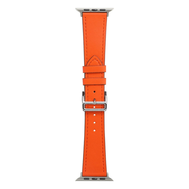 Single Lap Microfiber Leather Watch Band For Apple Watch Series