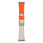 Single Lap Microfiber Leather Watch Band For Apple Watch Series